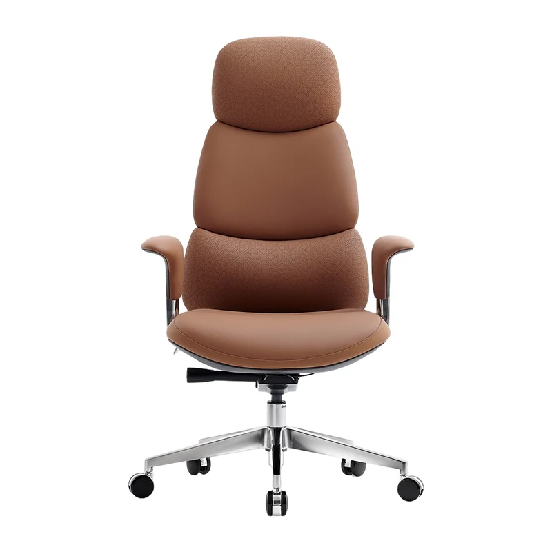 Omidi-Nolan Leather Chair with Classic Design