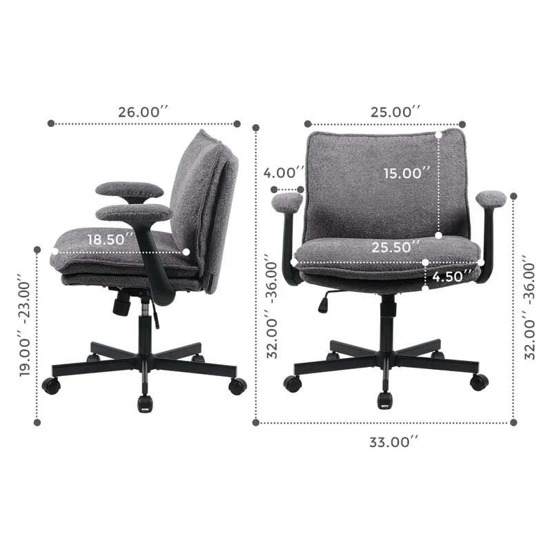P3 Criss Cross Chair with Adjustable Armrests