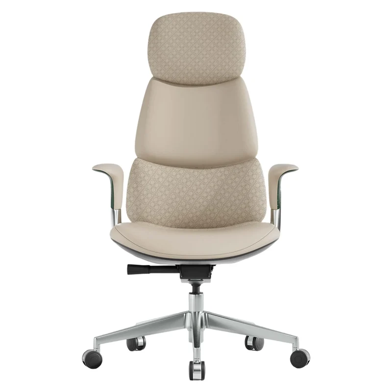 Omidi-Nyla Leather Chair with Easy Adjustment