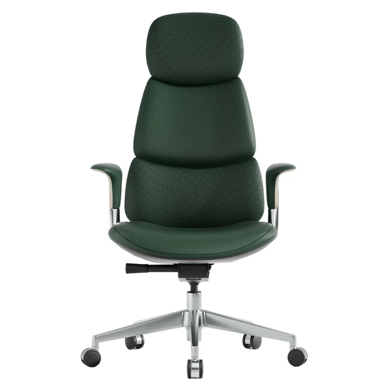 Omidi-Nyla Leather Chair with Easy Adjustment