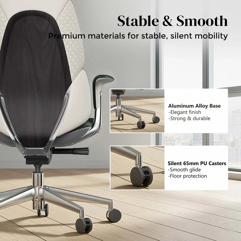 Omidi-Nyla Leather Chair with Easy Adjustment