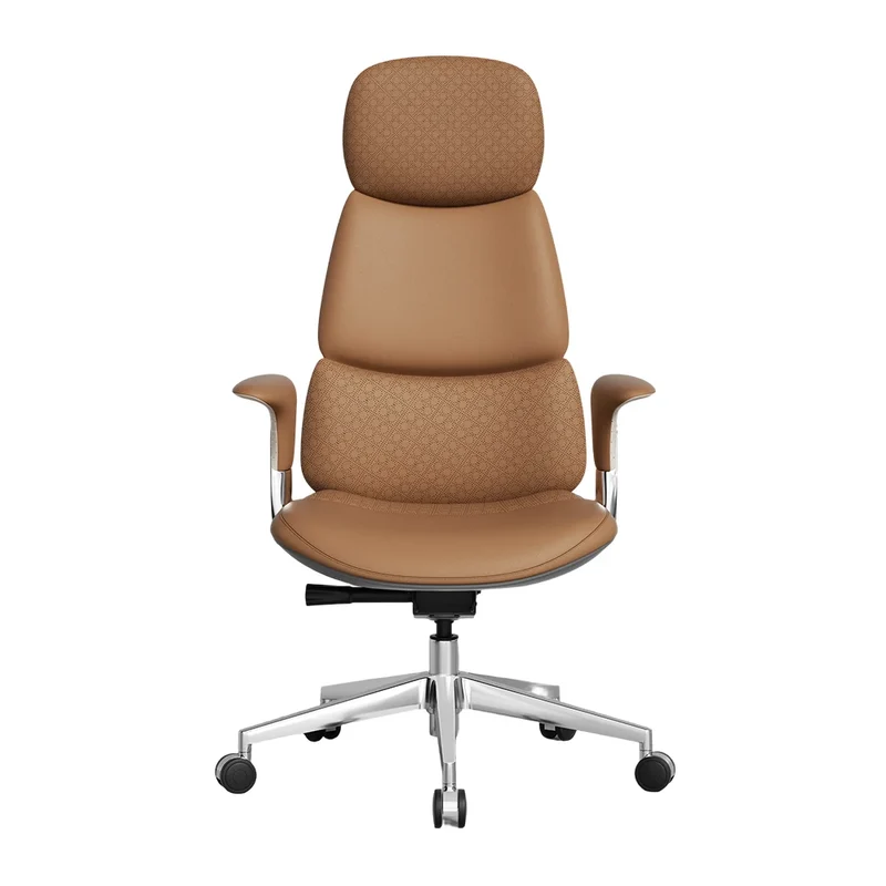 Omidi-Nyla Leather Chair with Easy Adjustment