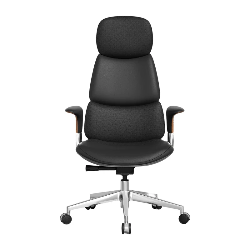 Omidi-Nyla Leather Chair with Easy Adjustment