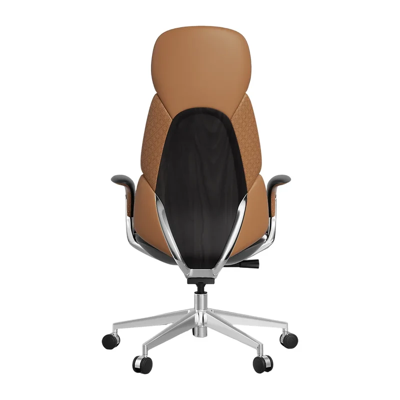 Omidi-Nyla Leather Chair with Easy Adjustment