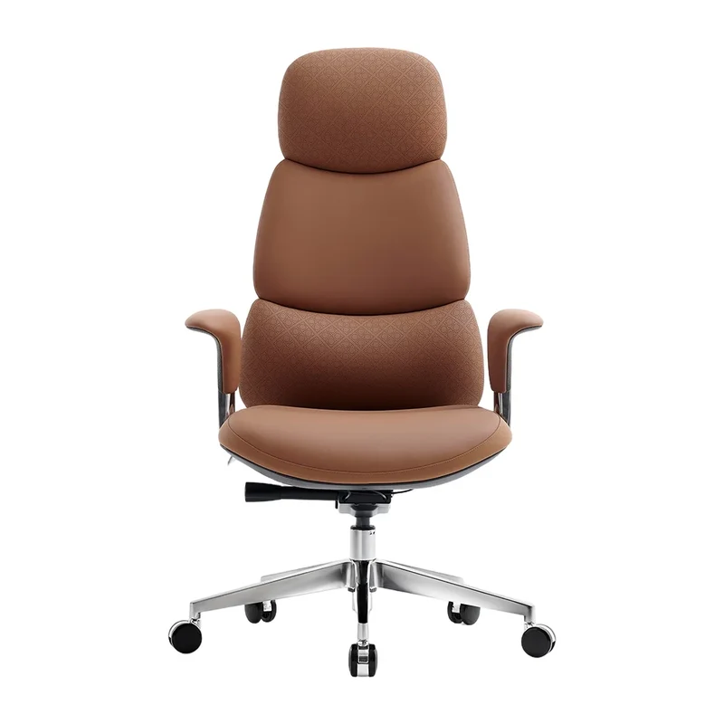 Omidi-Nyla Leather Chair with Easy Adjustment