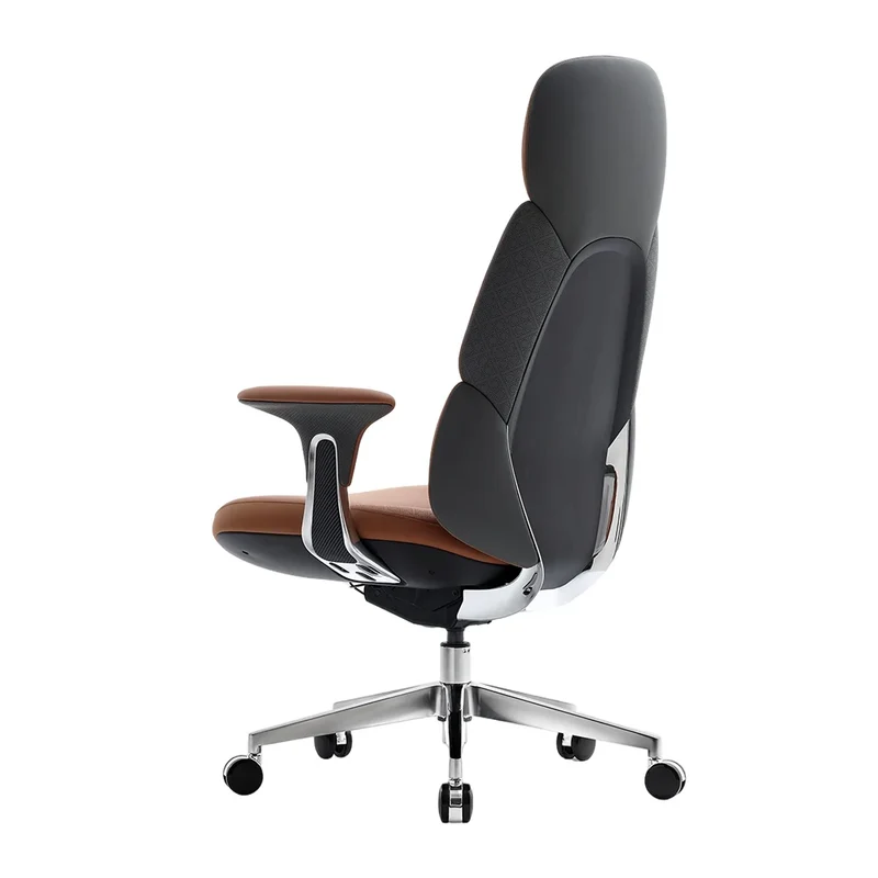 Omidi-Nyla Leather Chair with Easy Adjustment