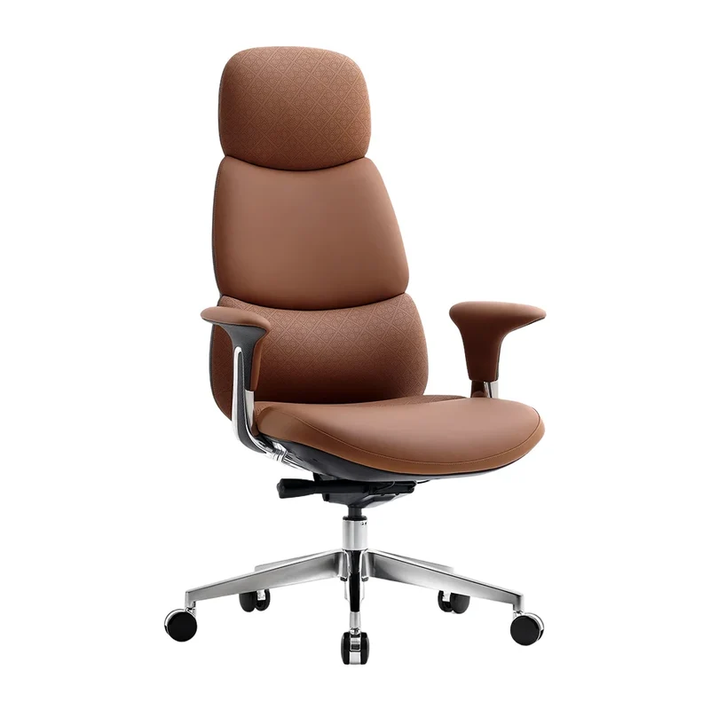 Omidi-Nyla Leather Chair with Easy Adjustment
