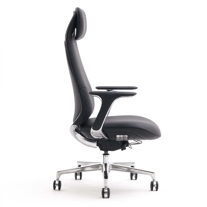 Omidi-Nyla Leather Chair with Easy Adjustment
