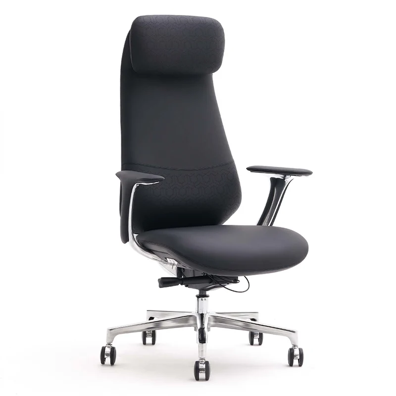 Omidi-Nyla Leather Chair with Easy Adjustment