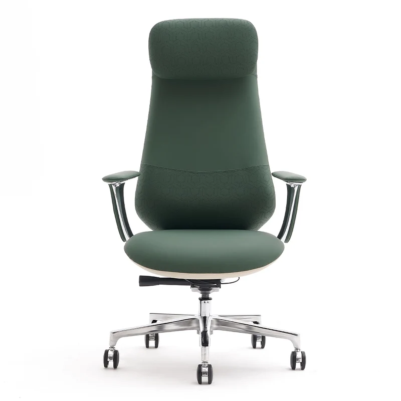 Omidi-Nyla Leather Chair with Easy Adjustment