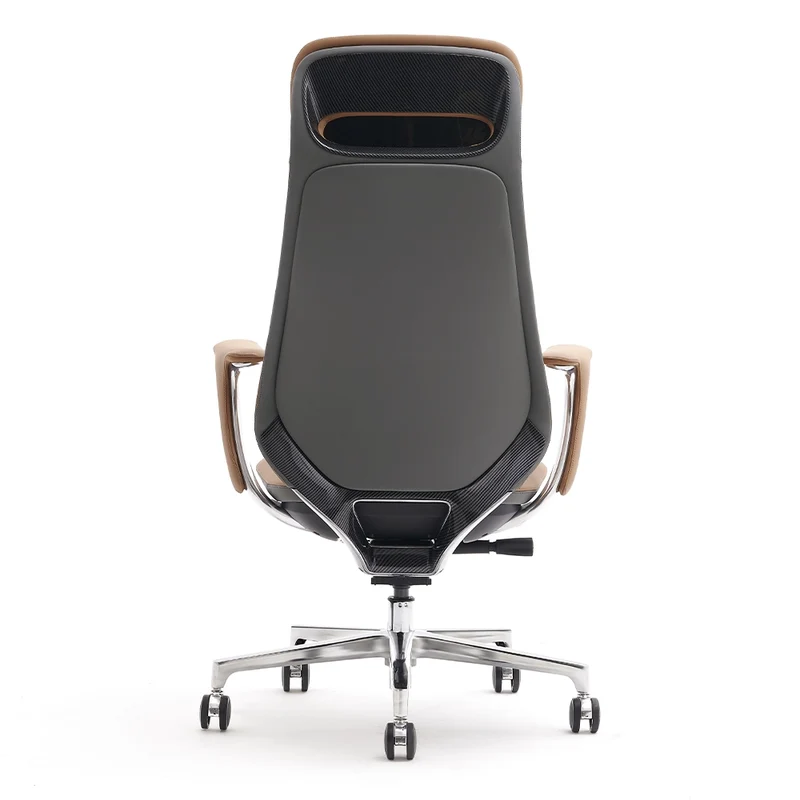 Omidi-Nyla Leather Chair with Easy Adjustment