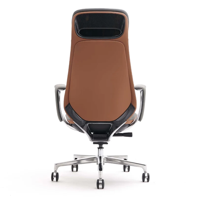 Omidi-Nyla Leather Chair with Easy Adjustment