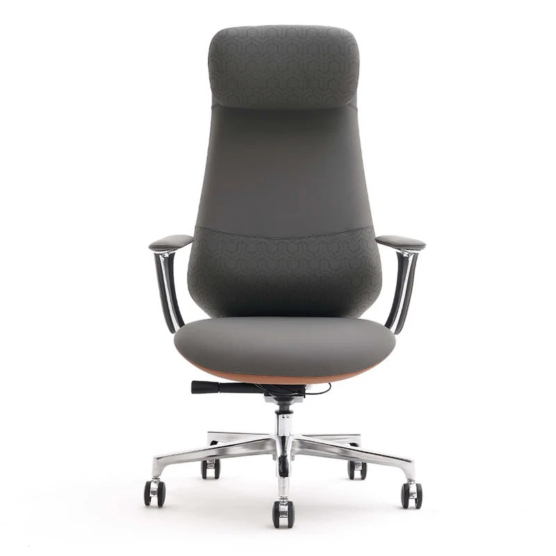 Omidi-Nyla Leather Chair with Easy Adjustment