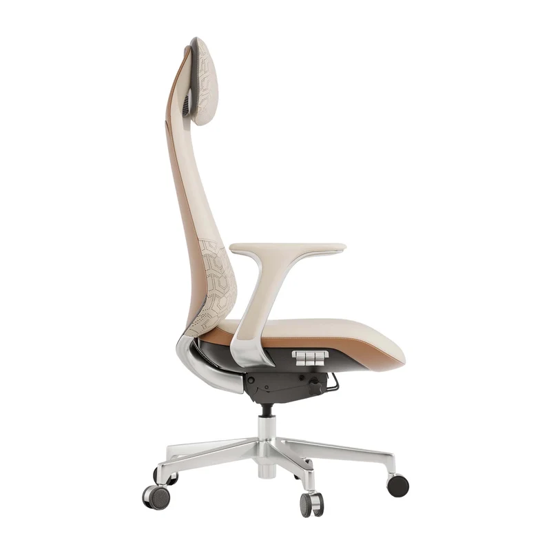 Omidi-Nyla Leather Chair with Easy Adjustment