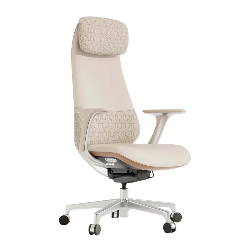 Omidi-Nyla Leather Chair with Easy Adjustment