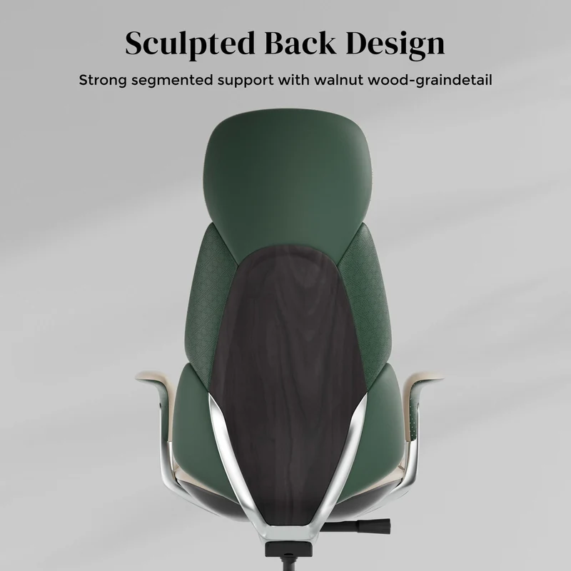 Omidi-Nyla Leather Chair with Easy Adjustment