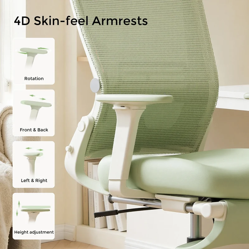 Welax S4 – Ergonomic Office Chair with Foldable Backrest