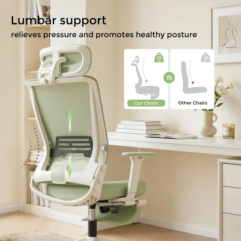 Welax S4 – Ergonomic Office Chair with Foldable Backrest