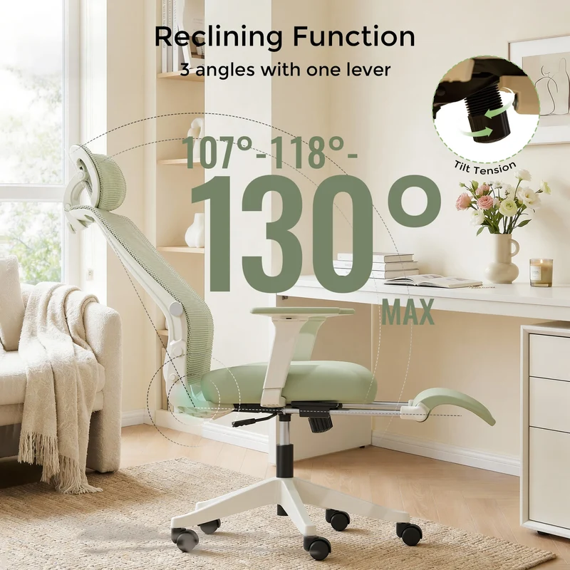 Welax S4 – Ergonomic Office Chair with Foldable Backrest