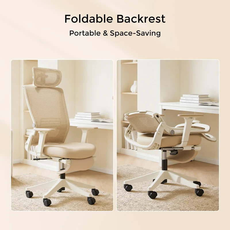 Welax S4 – Ergonomic Office Chair with Foldable Backrest