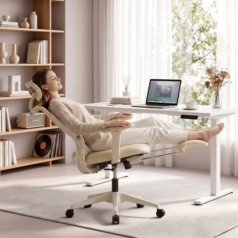 Welax S4 – Ergonomic Office Chair with Foldable Backrest
