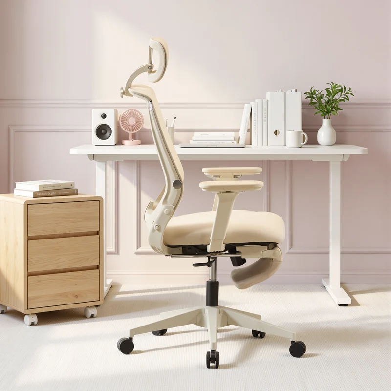 Welax S4 – Ergonomic Office Chair with Foldable Backrest