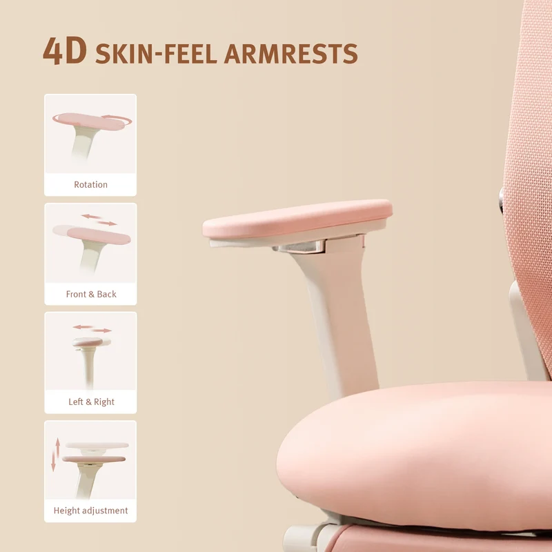 Welax S4 – Ergonomic Office Chair with Foldable Backrest