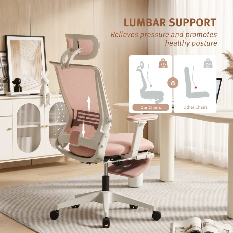 Welax S4 – Ergonomic Office Chair with Foldable Backrest
