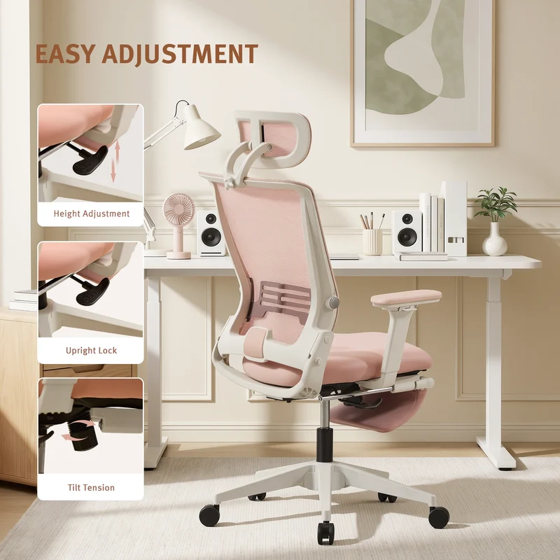 Welax S4 – Ergonomic Office Chair with Foldable Backrest