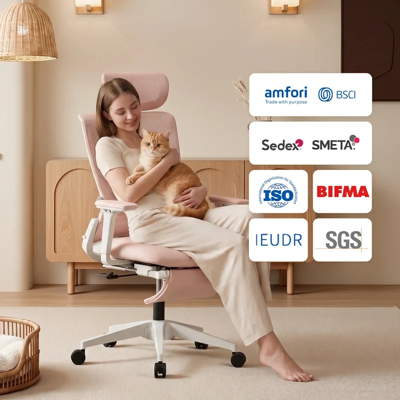 Welax S4 – Ergonomic Office Chair with Foldable Backrest