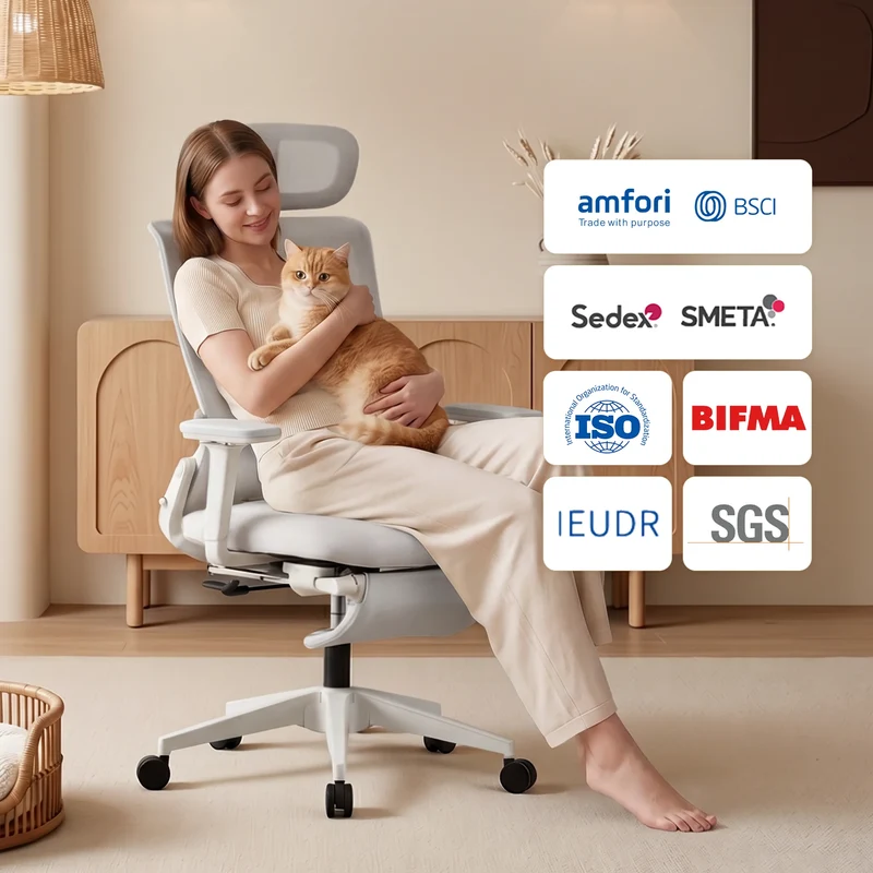 Welax S4 – Ergonomic Office Chair with Foldable Backrest