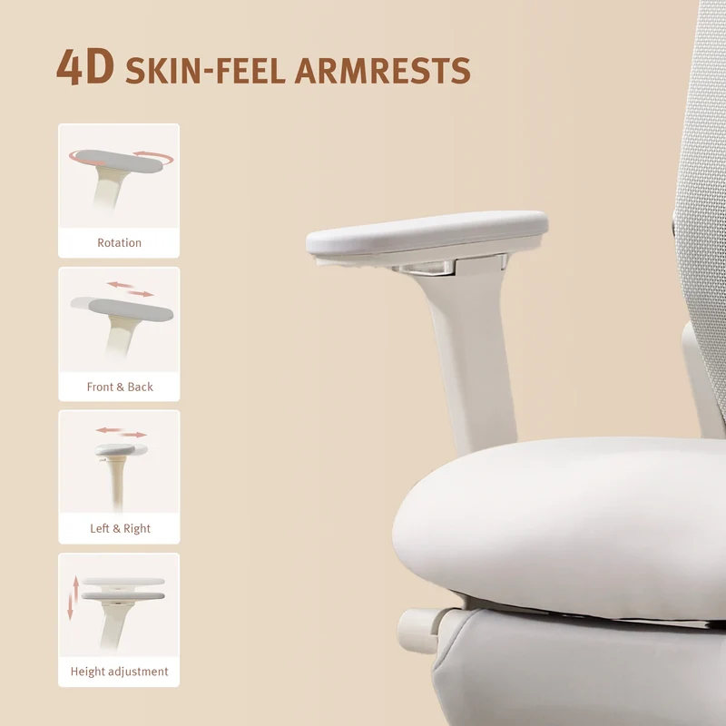 Welax S4 – Ergonomic Office Chair with Foldable Backrest