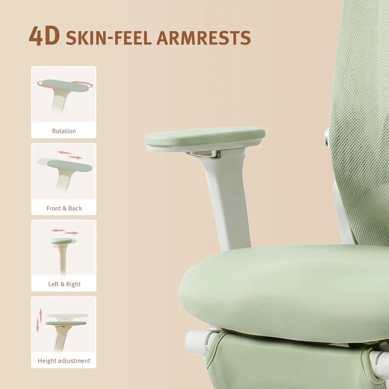 Welax S4 – Ergonomic Office Chair with Foldable Backrest