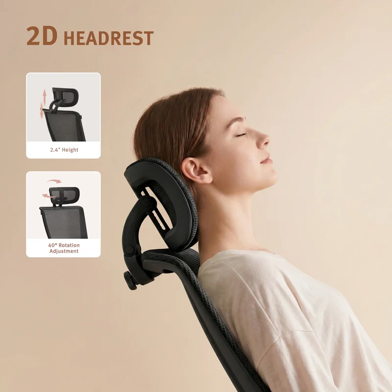 Welax S4 – Ergonomic Office Chair with Foldable Backrest