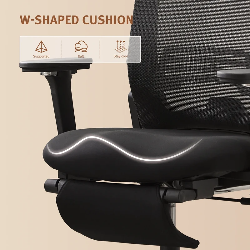 Welax S4 – Ergonomic Office Chair with Foldable Backrest