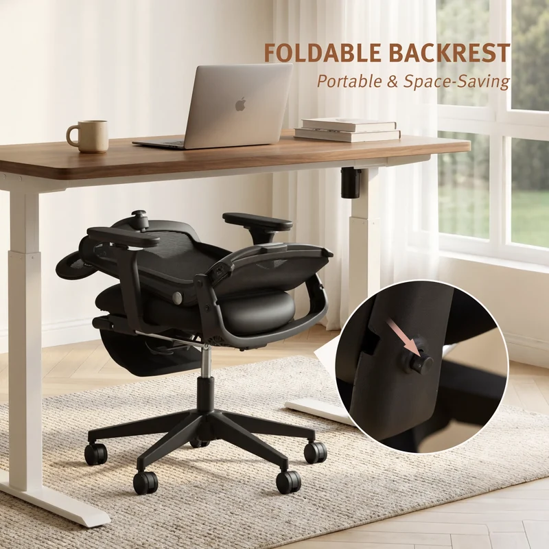 Welax S4 – Ergonomic Office Chair with Foldable Backrest
