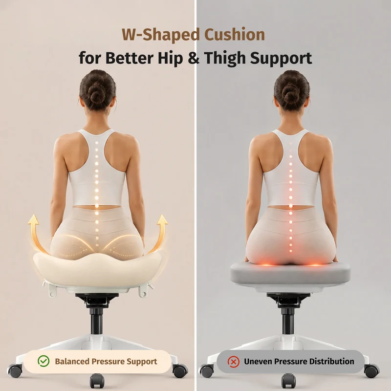 Welax S4 – Ergonomic Office Chair with Foldable Backrest