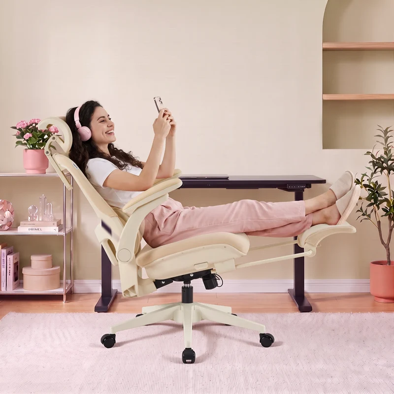 Welax S4 – Ergonomic Office Chair with Foldable Backrest