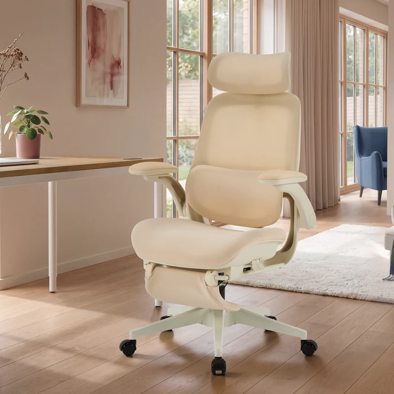 Welax S4 – Ergonomic Office Chair with Foldable Backrest