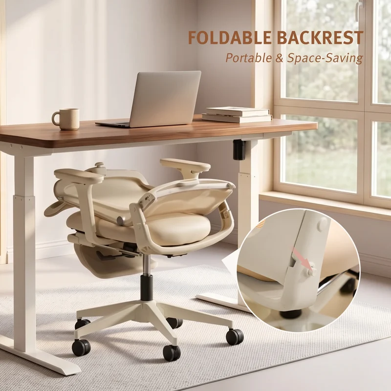 Welax S4 – Ergonomic Office Chair with Foldable Backrest