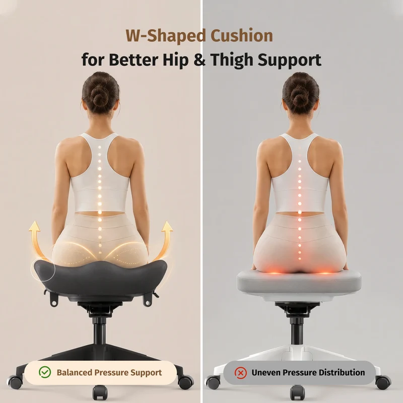 Welax S4 – Ergonomic Office Chair with Foldable Backrest