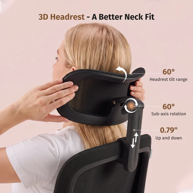 Welax S4 – Ergonomic Office Chair with Foldable Backrest