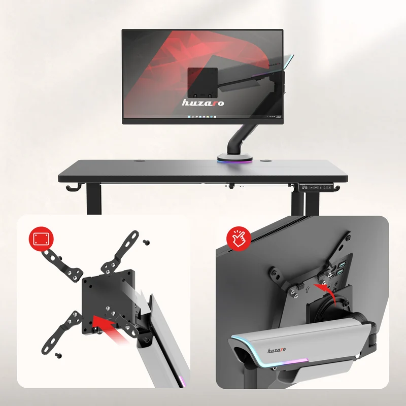 Ramię do monitora RGB LED Huzaro Motion 1.8