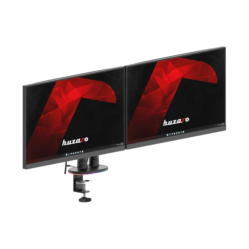 Uchwyt do biurka na 2 monitory Huzaro Motion 2.6 RGB