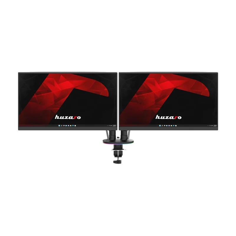 Uchwyt do biurka na 2 monitory Huzaro Motion 2.6 RGB