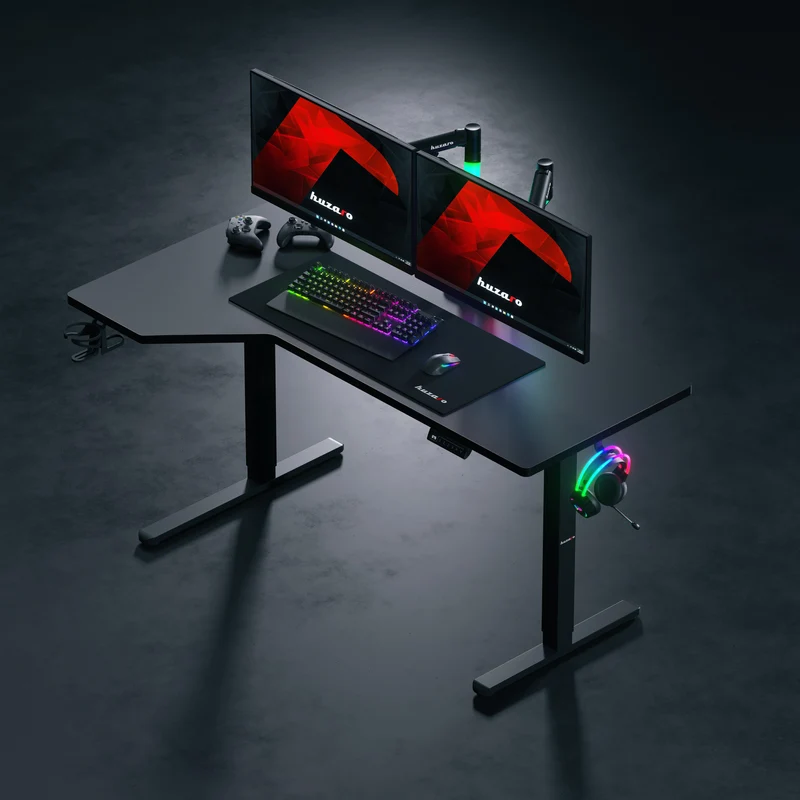 Uchwyt do biurka na 2 monitory Huzaro Motion 2.6 RGB