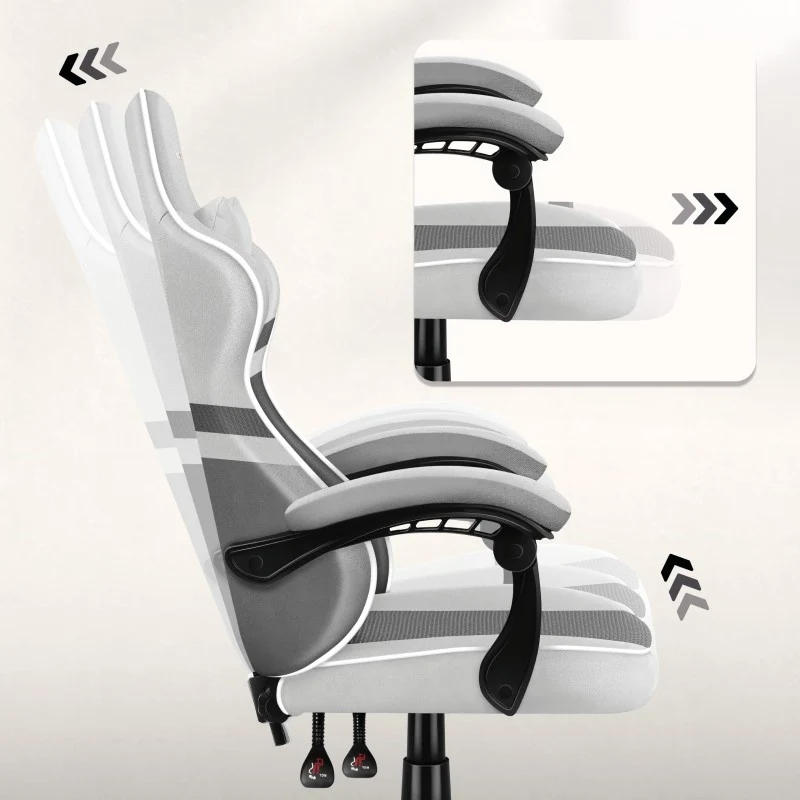Gaming-Stuhl HUZARO FORCE 4.4 White Mesh
