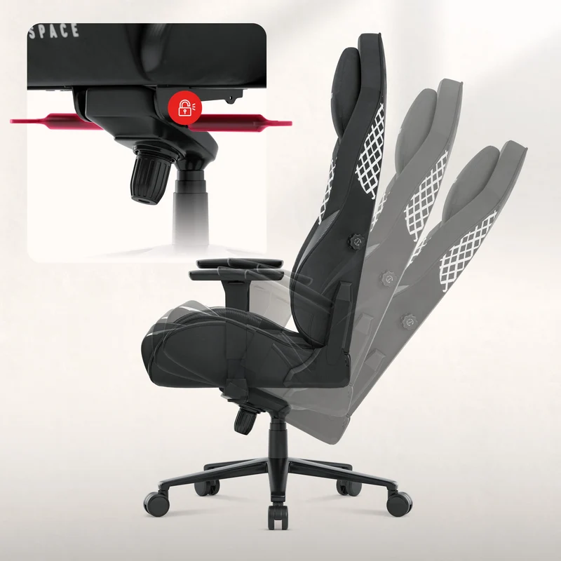 Gaming-Stuhl aus Wildleder Huzaro Force 8.3 Carbon Black