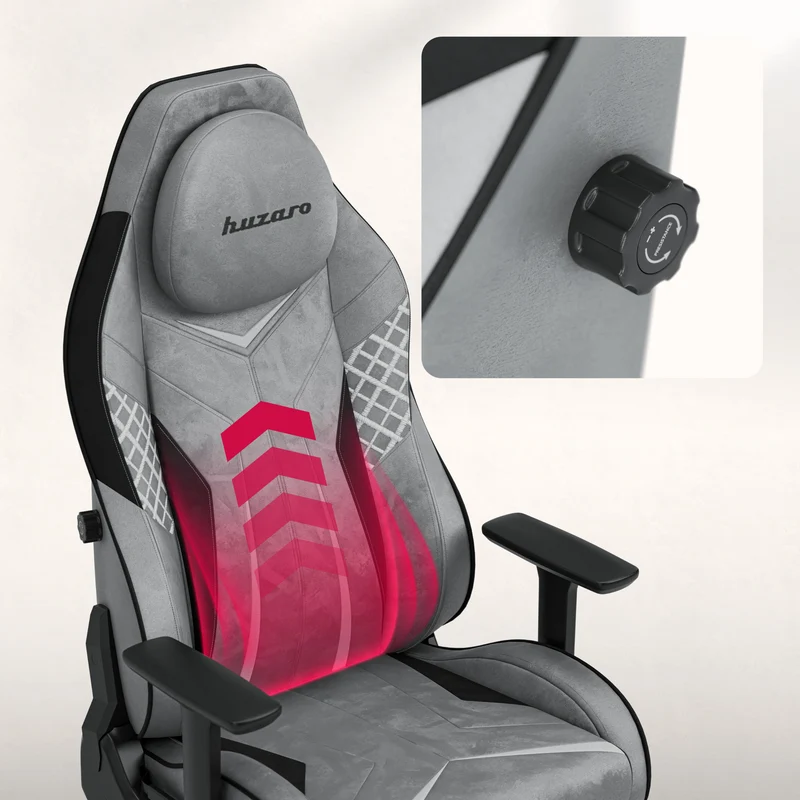Gaming-Stuhl aus Wildleder Huzaro Force 8.3 Grey