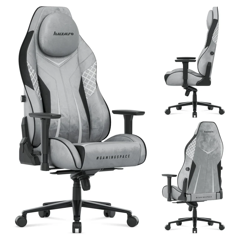 Gaming-Stuhl aus Wildleder Huzaro Force 8.3 Grey